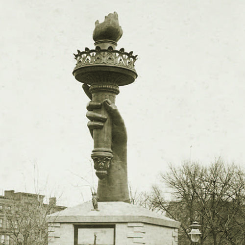 The Statue's Torch in Madison Square